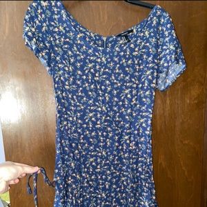 Navy Floral Dress